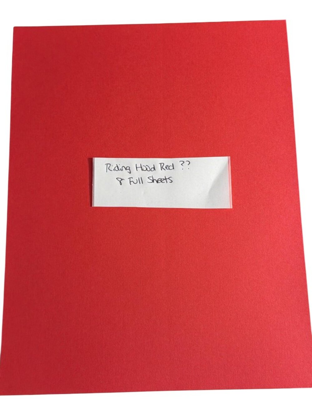 Stampin Up! 8 Riding Hood Red Cardstock Paper 8.5x11 Sheets